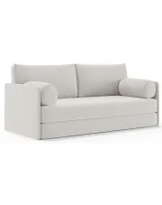 Gładka sofa rozkładana z poduszkami Ecrodi - 32 kolory w sklepie o6i2u8y4t0z.info