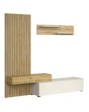 Komplet nowoczesnych mebli dąb artisan+kaszmir - Sindo  w sklepie o6i2u8y4t0z.info