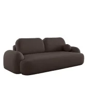 Brązowa sofa z pojemnikiem i funkcją spania - Lissendo w sklepie o6i2u8y4t0z.info