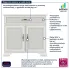 Elegancka rustykalna komoda Traviso 3X fineline crema