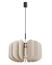 Beżowa lampa wisząca z filcu M158-Ladin w sklepie o6i2u8y4t0z.info