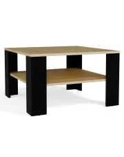 Kwadratowy stolik kawowy dąb artisan + czarny - Kopis w sklepie o6i2u8y4t0z.info