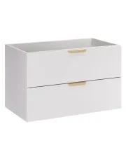 Biała szafka łazienkowa pod umywalkę - Verdessa 3X 80 cm w sklepie o6i2u8y4t0z.info