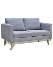 Sofa dwuosobowa Imex 2S - jasnoszara w sklepie o6i2u8y4t0z.info