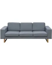 Jasnoszara 3-osobowa sofa - Drofas w sklepie o6i2u8y4t0z.info
