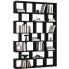 Czarny ażurowy regał biblioteczka na książki - Ettori