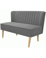 Romantyczna sofa Lernes - jasnoszara w sklepie o6i2u8y4t0z.info