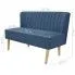 Szczegółowe zdjęcie nr 5 produktu Romantyczna sofa Lernes - niebieska