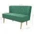 Szczegółowe zdjęcie nr 5 produktu Romantyczna sofa Lernes - zielona