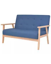 Niebieska sofa 2-osobowa - Sybis w sklepie o6i2u8y4t0z.info