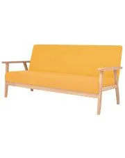 3-osobowa żółta sofa retro - Garner 3X w sklepie o6i2u8y4t0z.info