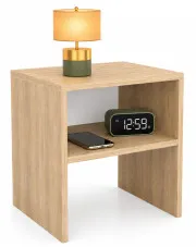 Minimalistyczny wąski stolik nocny dąb sonoma - Evla w sklepie o6i2u8y4t0z.info