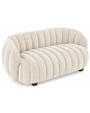 Kremowa miękka sofa dwuosobowa z przeszyciami - Xeda w sklepie o6i2u8y4t0z.info