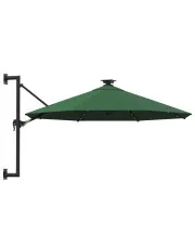 Zielony parasol ogrodowy z oświetleniem LED - Waren w sklepie o6i2u8y4t0z.info