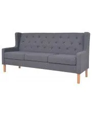 Trzyosobowa sofa Faselo 3G - szara w sklepie o6i2u8y4t0z.info