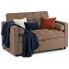 Brązowa pikowana sofa Ladixi