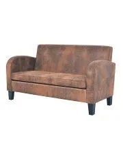 Dwuosobowa sofa Atlas 2X - brązowa w sklepie o6i2u8y4t0z.info