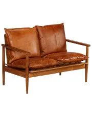 Elegancka skórzana sofa Canes - brązowa w sklepie o6i2u8y4t0z.info