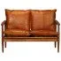 Szczegółowe zdjęcie nr 7 produktu Elegancka skórzana sofa Canes - brązowa