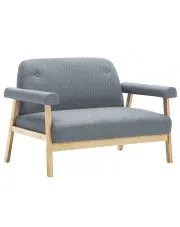 Tapicerowana tania sofa 2-osobowa Uxis 2G - jasny szary w sklepie o6i2u8y4t0z.info