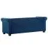 Szczegółowe zdjęcie nr 5 produktu Aksamitna sofa w stylu Chesterfield Xavier 3Q - niebieska