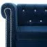 Szczegółowe zdjęcie nr 10 produktu Aksamitna sofa w stylu Chesterfield Xavier 3Q - niebieska