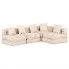 4-osobowa rozkładana beżowa sofa modułowa Demri 6D