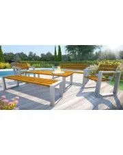 Komplet klasycznych mebli do ogrodu 150cm Caverno - 24 kolory w sklepie o6i2u8y4t0z.info