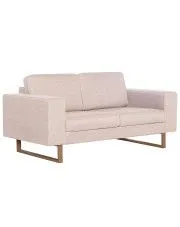 Elegancka dwuosobowa sofa Ladi 2X - kremowa w sklepie o6i2u8y4t0z.info