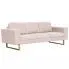 Zdjęcie produktu Elegancka trzyosobowa sofa Ladi 3X - kremowa.