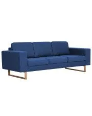 Granatowa elegancka trzyosobowa sofa - Ladi 3X w sklepie o6i2u8y4t0z.info