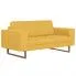 Elegancka dwuosobowa sofa Ladi 2X - żółta