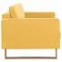 Szczegółowe zdjęcie nr 5 produktu Elegancka trzyosobowa sofa Ladi 3X - żółta