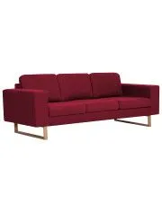 Elegancka trzyosobowa sofa Ladi 3x - czerwone wino w sklepie o6i2u8y4t0z.info