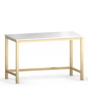 Skandynawskie biurko sosnowe na drewnianych nogach 120x60 - Kizo T3 w sklepie o6i2u8y4t0z.info