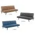 Szczegółowe zdjęcie nr 5 produktu Pikowana sofa rozkładana Trami - niebieska