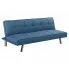 Zdjęcie produktu Pikowana sofa rozkładana Trami - niebieska.