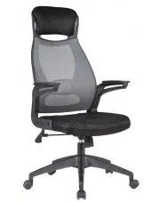 Ergonomiczny fotel obrotowy do biurka popiel + czarny - Parso w sklepie o6i2u8y4t0z.info