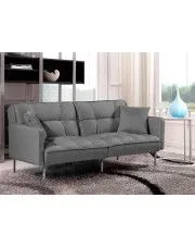 Sofa pikowana rozkładana Ervin - popiel w sklepie o6i2u8y4t0z.info