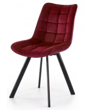 Bordowe eleganckie krzesło tapicerowane - Letres w sklepie o6i2u8y4t0z.info