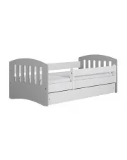Łóżko dziecięce z barierką Rubens 2X mix 80x160 - szare w sklepie o6i2u8y4t0z.info
