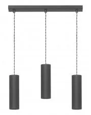 Halogenowa lampa wisząca E366-Nineta - czarny w sklepie o6i2u8y4t0z.info