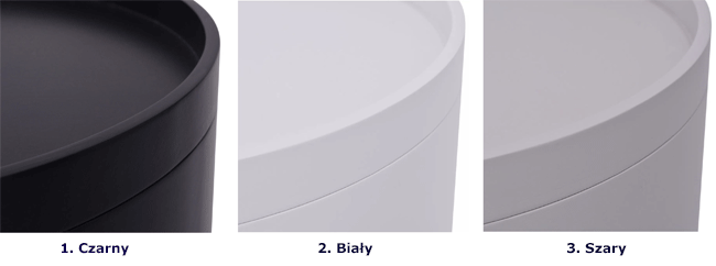 Produkt Czarny, okrągły stolik z tacą – Wimero - zdjęcie numer 3