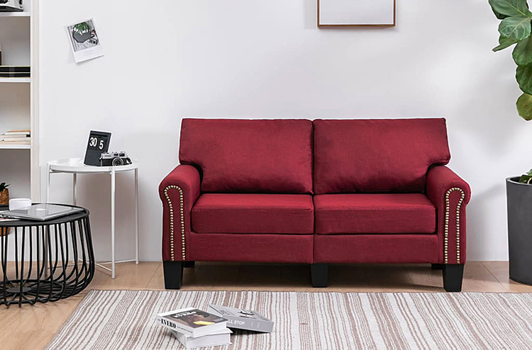 Dwuosobowa czerwona sofa Dionas 2X