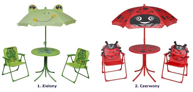 Produkt Zestaw mebli ogrodowych dla dzieci Rides - zielony - zdjęcie numer 2