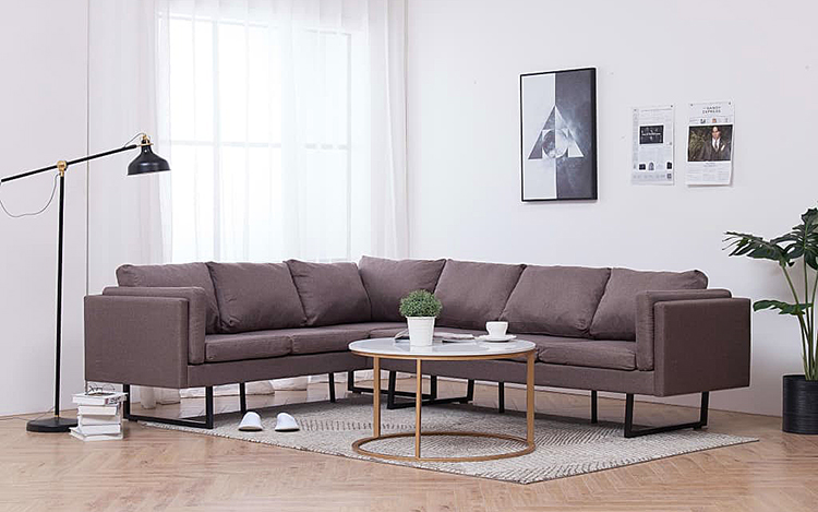 Produkt Przestronna sofa narożna Selwa - taupe - zdjęcie numer 2