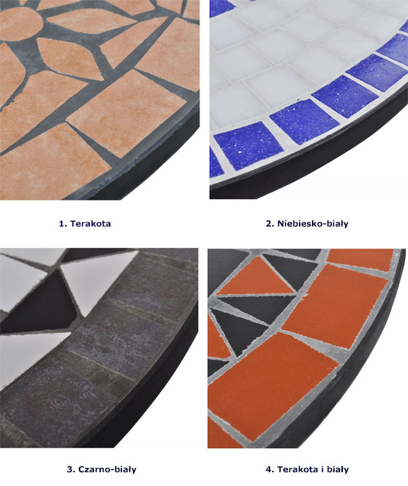 Produkt Okrągły stolik ogrodowy ceramiczny terakota - Osmo - zdjęcie numer 2